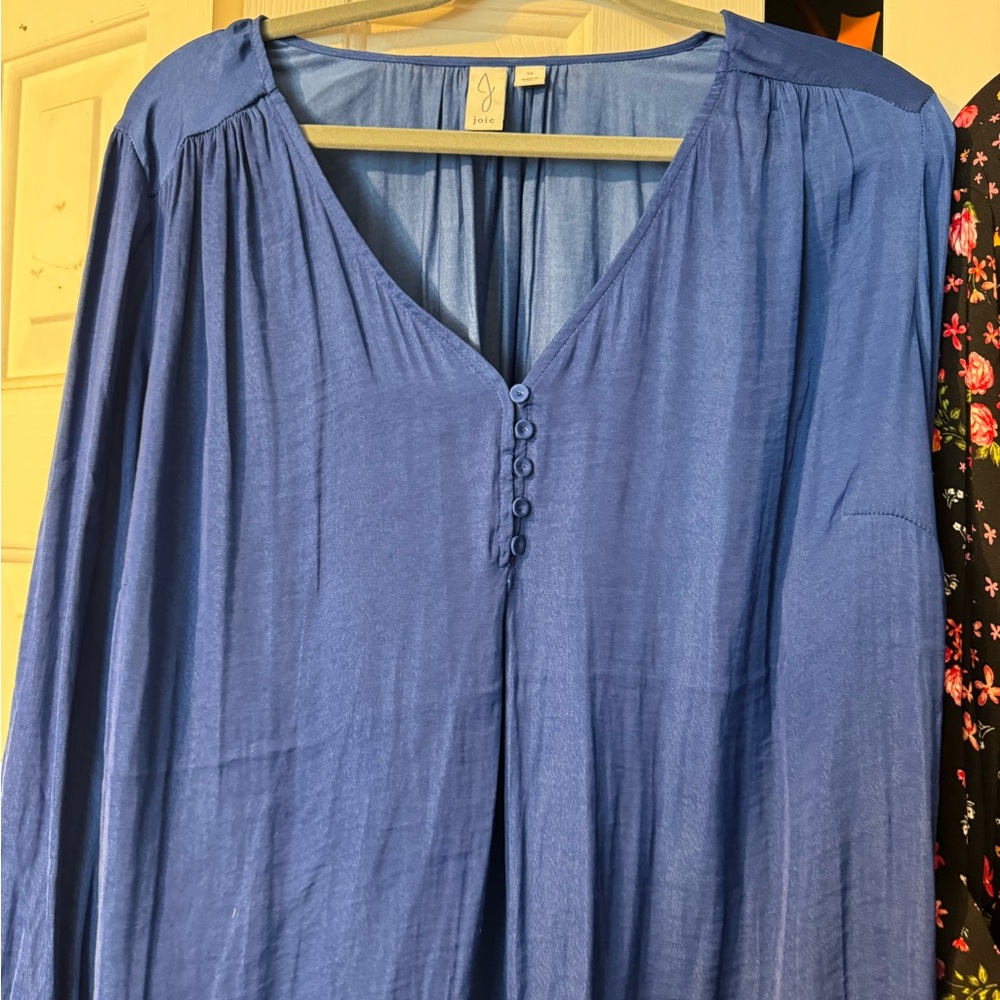 Joie Women’s Blouse Size 1X Royal Blue